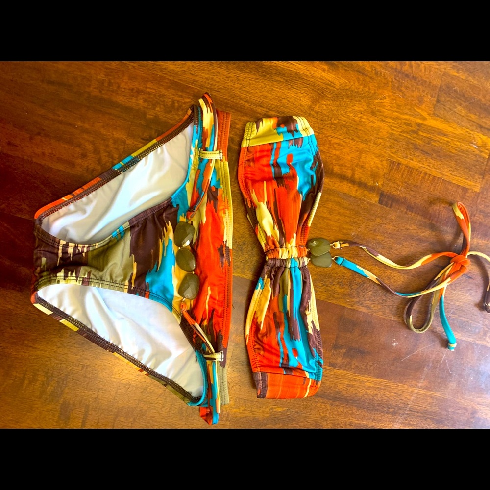 A.B.S by Allen Scwartz 2 Piece Bikini Size SM